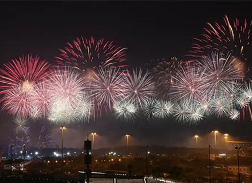 从化区焰火晚会